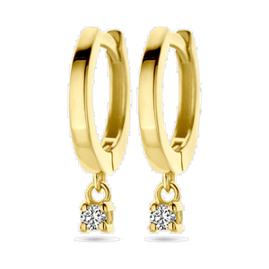 Gold-Ohrringe mit Diamant