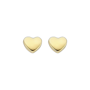 Gold-Ohrringe mit Herz