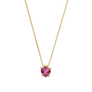Kette mit rotem Stein