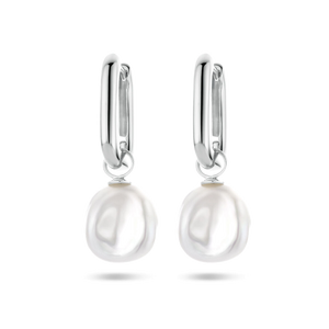 Silber-Ohrringe mit Perle