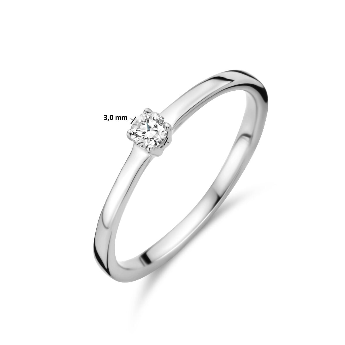 Ring Diamant 0,10 ct h SI 14K Weißgold