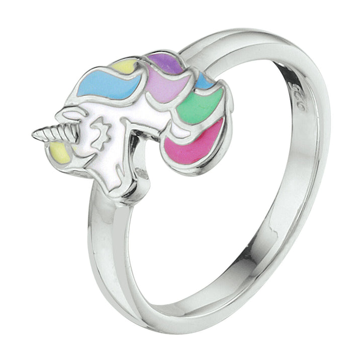 Ring Einhorn Silber rhodiniert