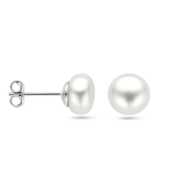 Ohrstecker Perlsilber rhodiniert