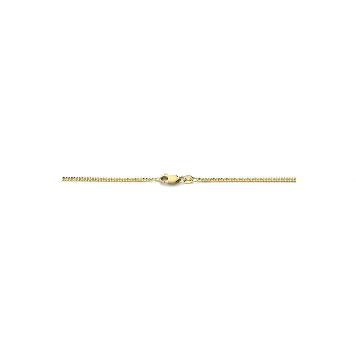 Halskette Gourmet 4-seitiger Schliff 1,8 mm 3 Mikron Silber vergoldet (gelb)