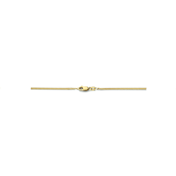 Halskette Gourmet 4-seitiger Schliff 1,8 mm 3 Mikron Silber vergoldet (gelb)
