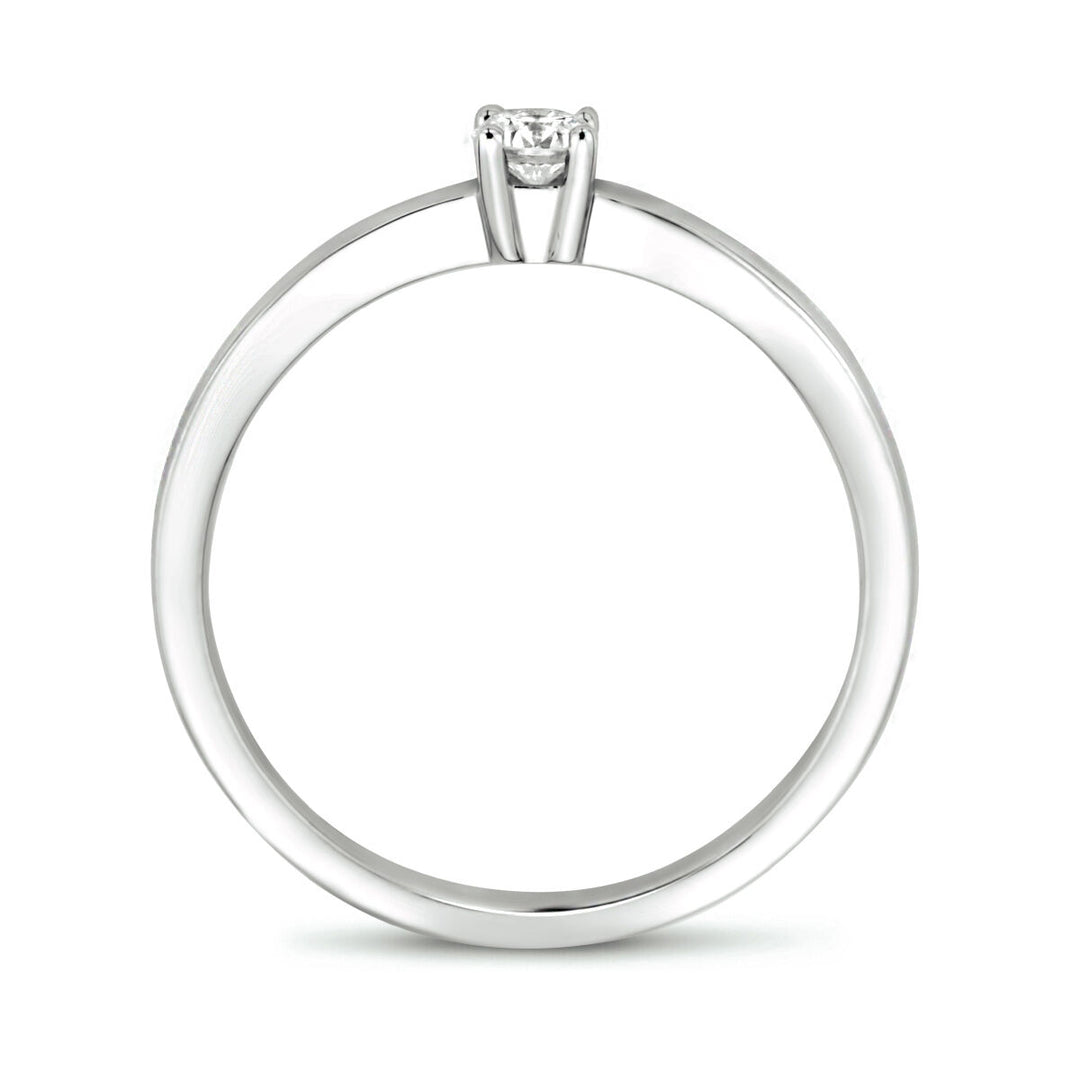 Ring Diamant 0,15 ct h SI 14K Weißgold