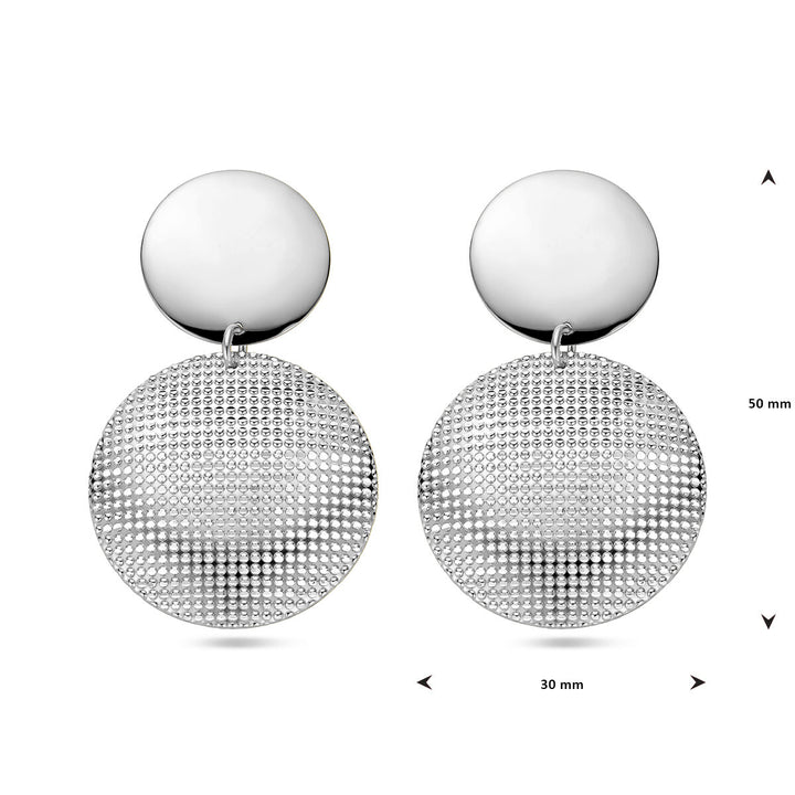 Silber rhodinierte Ohrringe