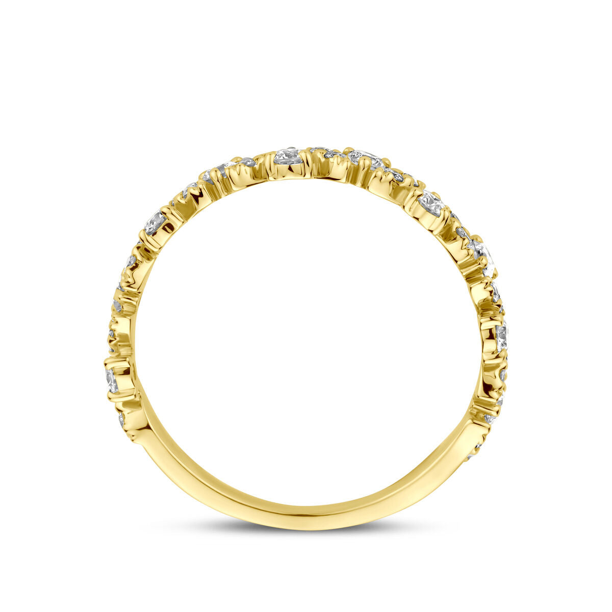 Ring Diamant 0.49ct H SI 14K Gelbgold
