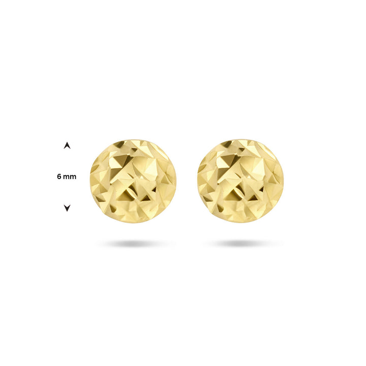 Ohrstecker diamantiert aus 14K Gelbgold