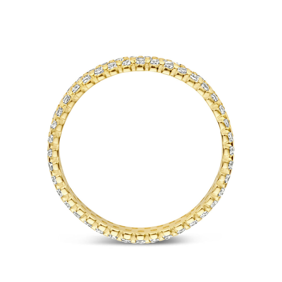 Ring Zirkonia 3 mm 14K Gelbgold