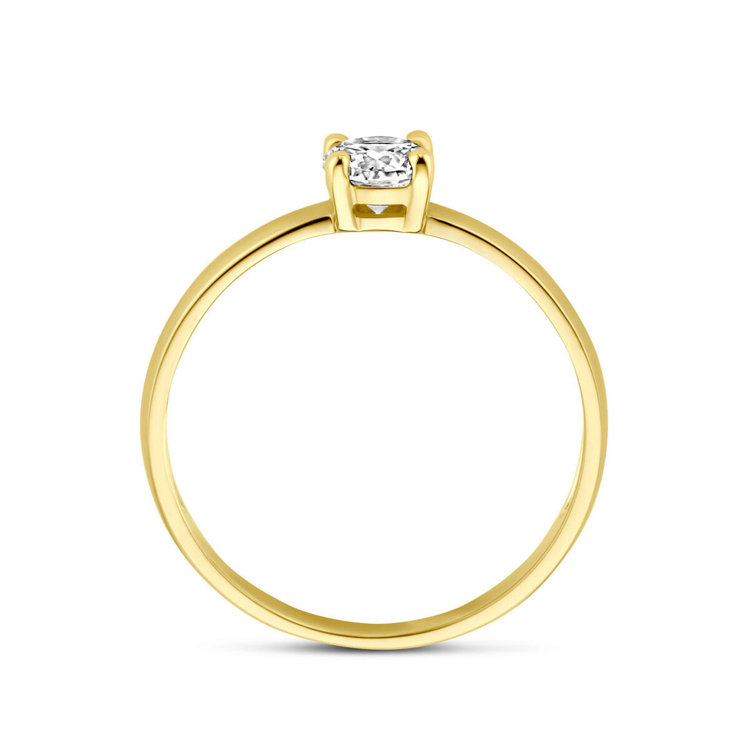 Ring Zirkonia 14K Gelbgold