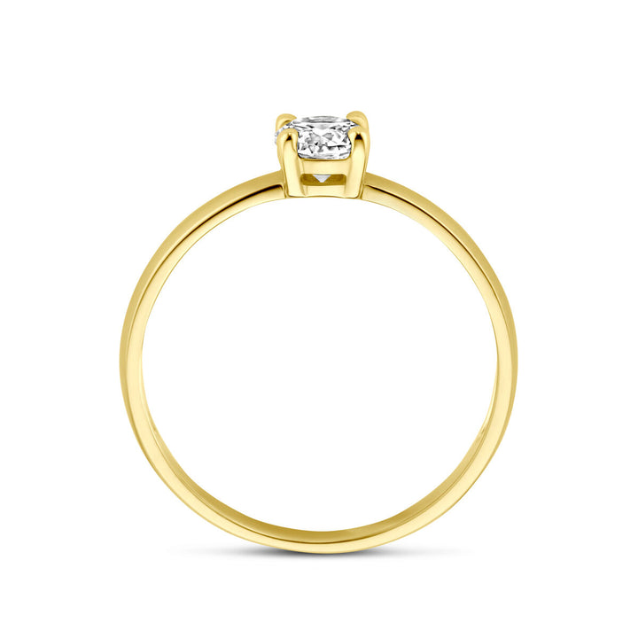 Ring Zirkonia 14K Gelbgold