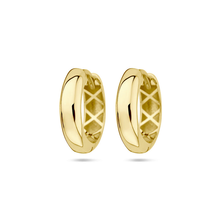 Ohrhänger 4,0 mm halbrunder Schlauch 14K Gelbgold