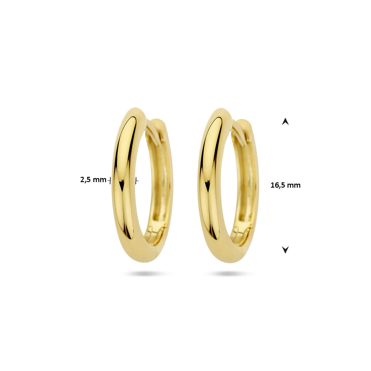 Creolen 2,5 mm halbrund
