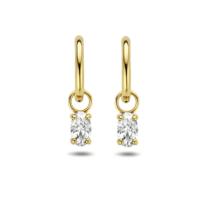 Ohrhänger Zirkonia 14K Gelbgold