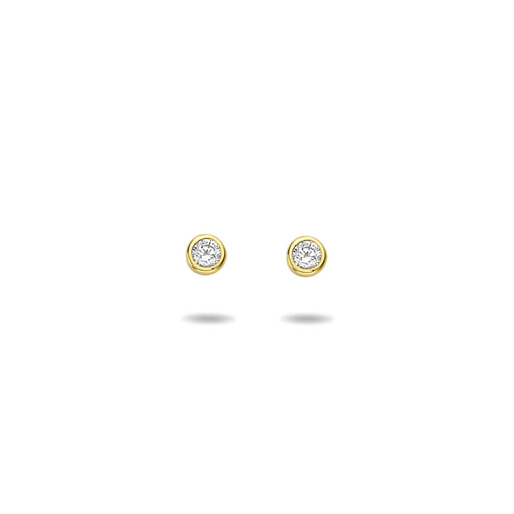 Ohrstecker Zirkonia 14K Gelbgold