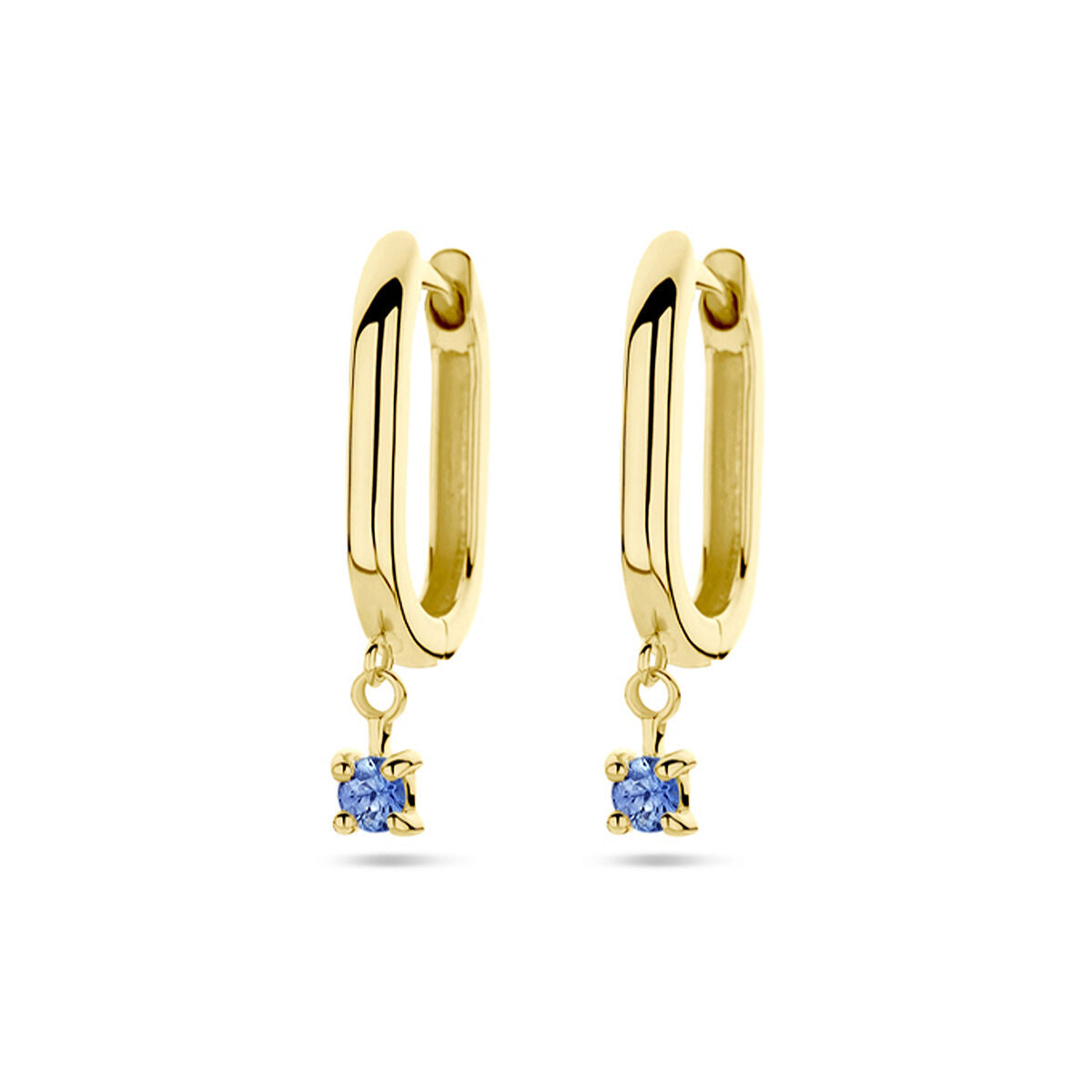 Ohrhänger Saphir 14K Gelbgold