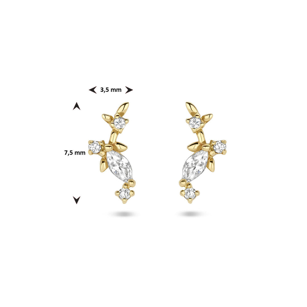 Ohrstecker Zirkonia 14K Gelbgold