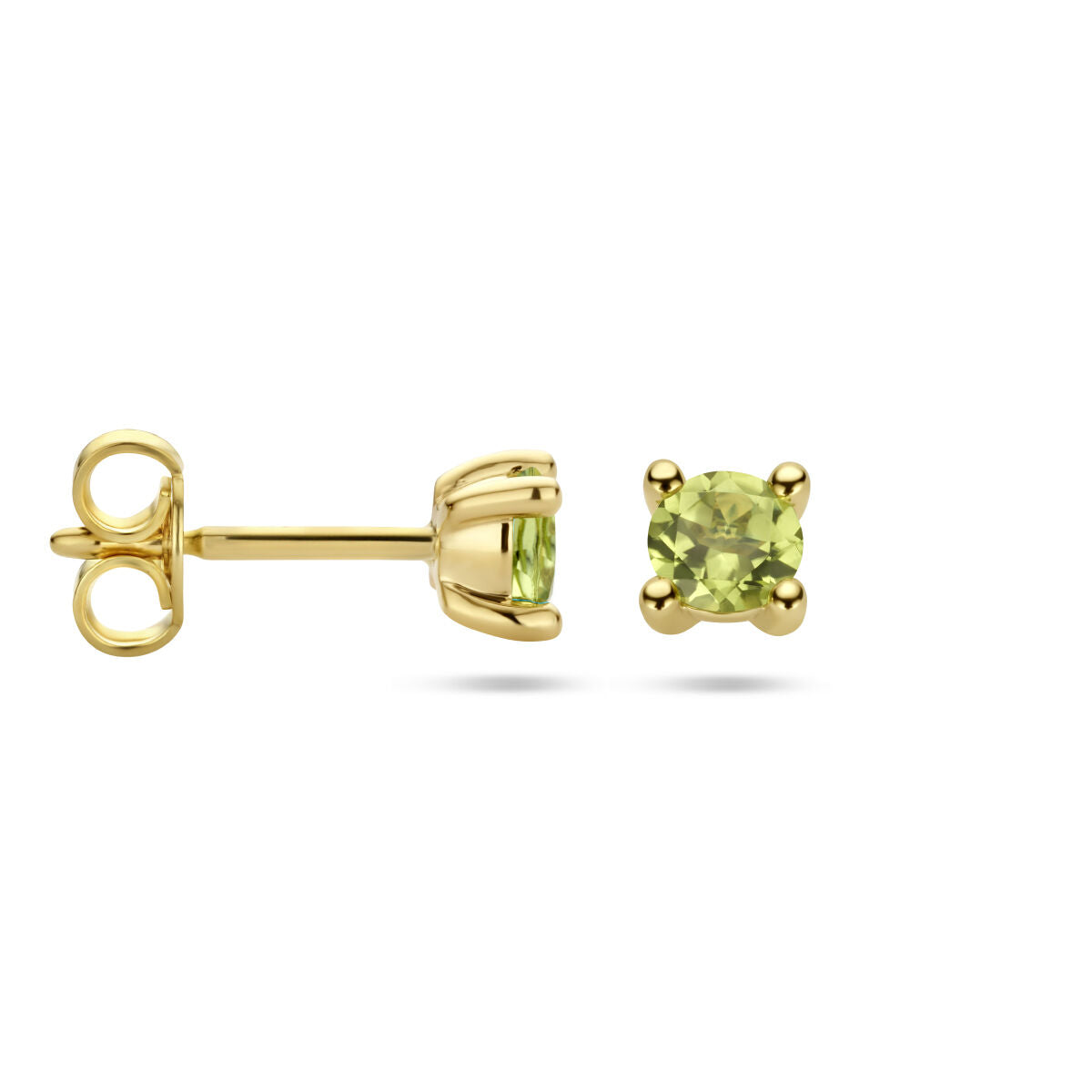 Ohrstecker Peridot 14K Gelbgold