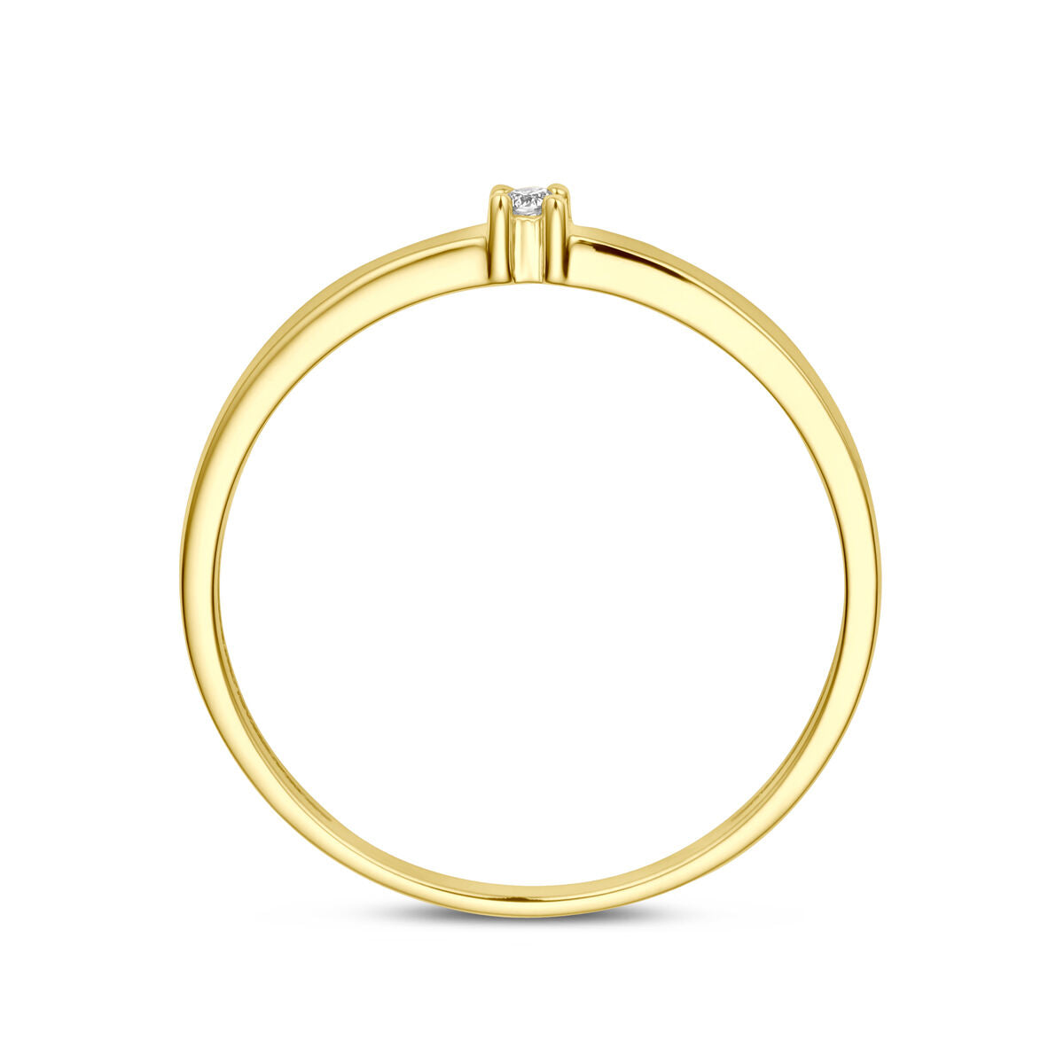 Ring Diamant 0,02 ct h p1 14K Gelbgold