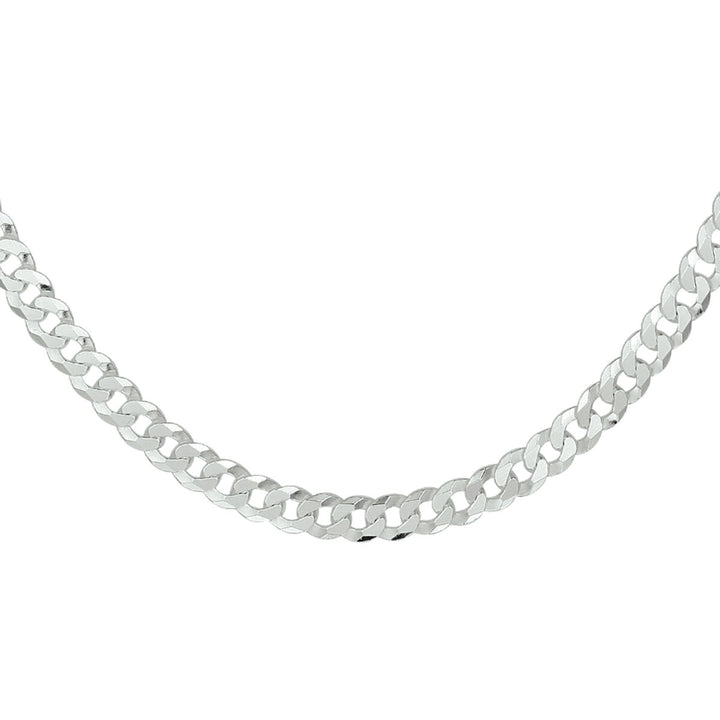 gourmette 8-eckiger Schliff 5,4 mm silberweiß