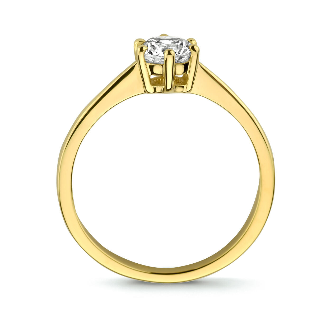 Ring Zirkonia 14K Gelbgold