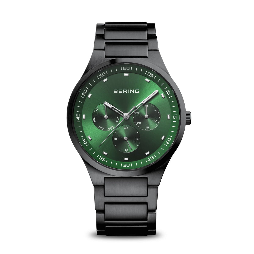 Bering Herrenuhr mit grünem Zifferblatt – 11740-728