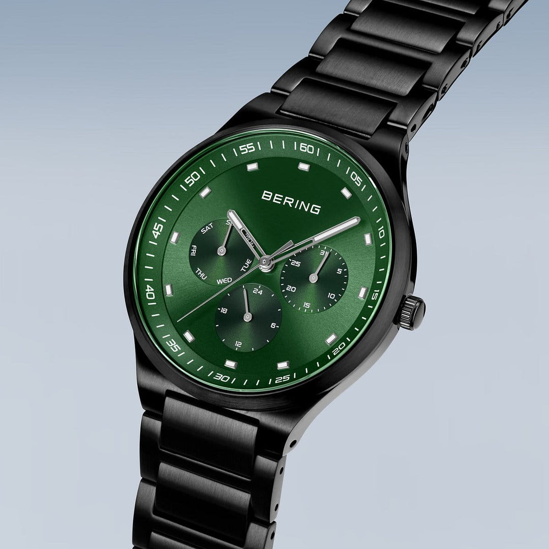 Bering Herrenuhr mit grünem Zifferblatt – 11740-728