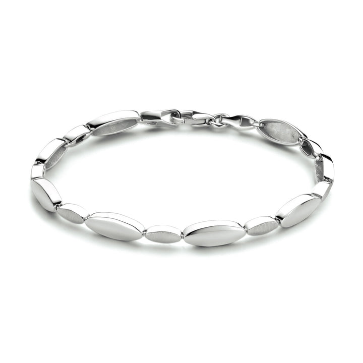 Armband 5,2 mm 19 cm Poly/Silber matt rhodiniert