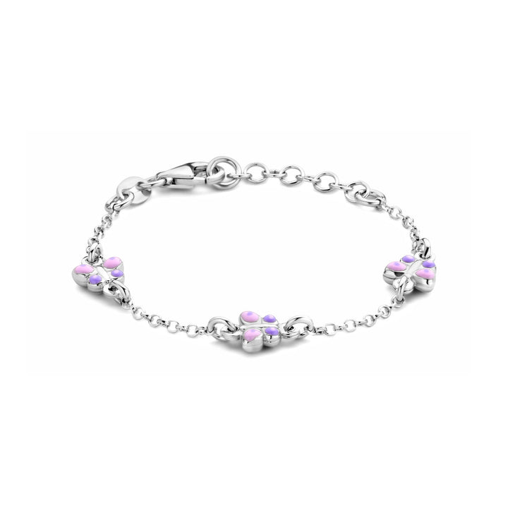 Armband Schmetterlinge 11 + 2 cm Silber rhodiniert