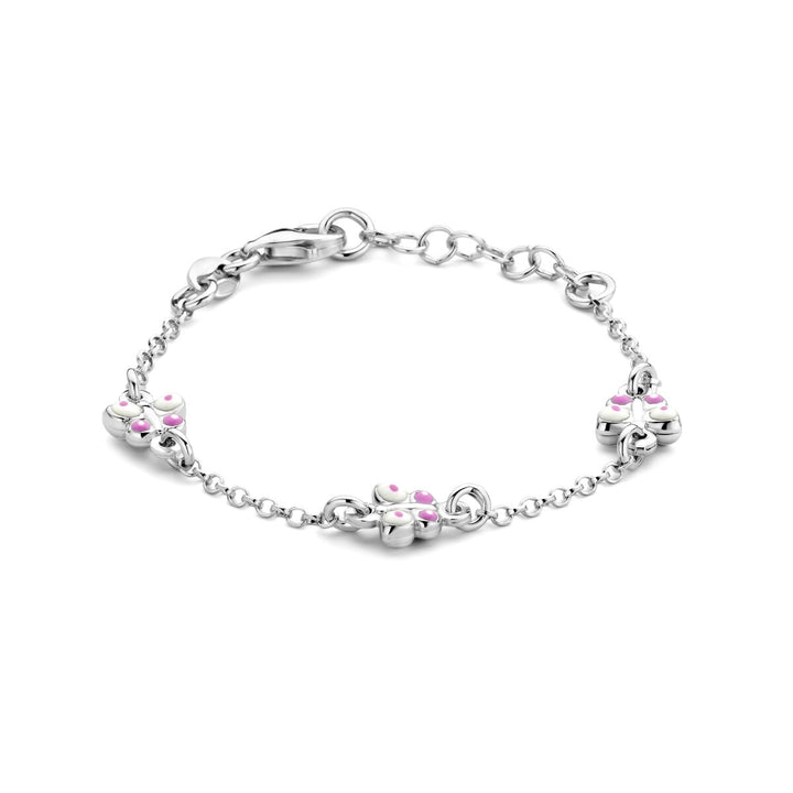 Armband Schmetterlinge 11 + 2 cm Silber rhodiniert