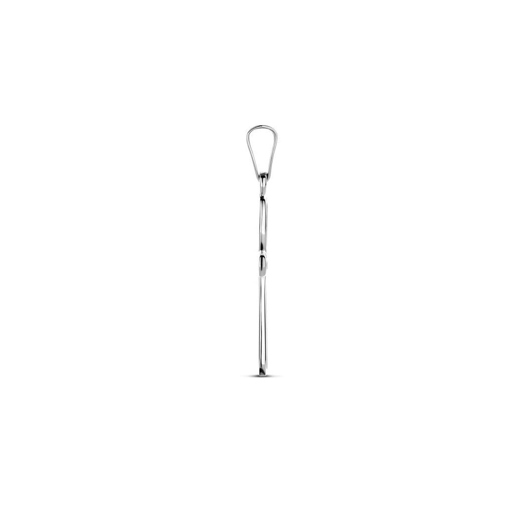 hanger kruis 25 mm zilver gerhodineerd
