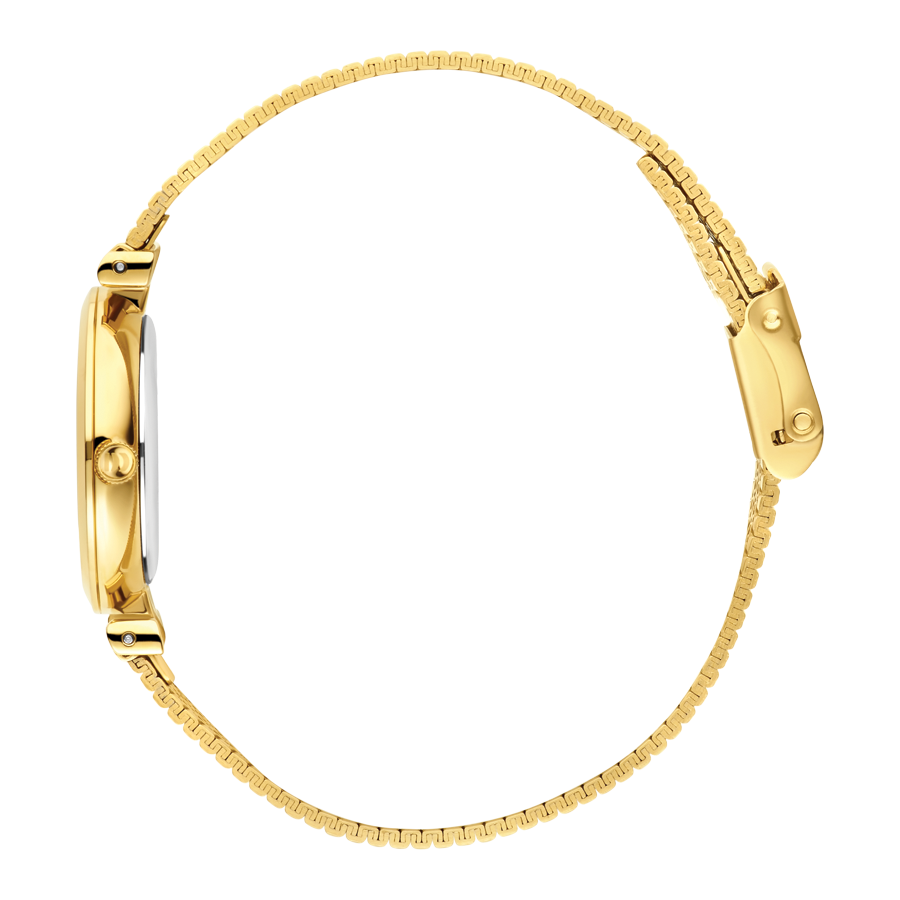 Dänische Design-Damenuhr Goldenes Zifferblatt - IV86Q1301