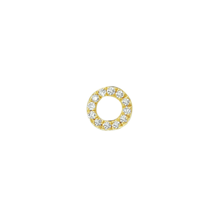 Ohrstecker Diamant 0,035 ct h p1 pro Stück 14K Gelbgold