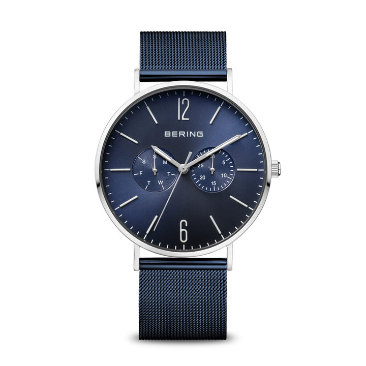 Bering Herrenuhr mit blauem Zifferblatt – 14240-303