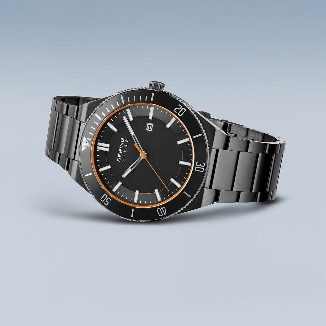 bering heren horloge grijze wijzerplaat - 14443-779