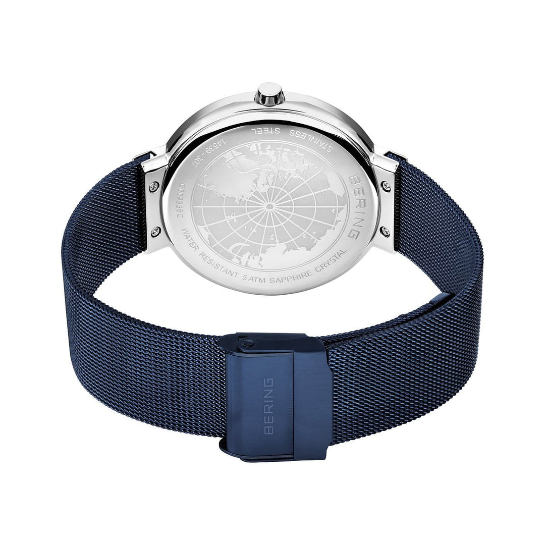 Bering Unisex-Uhr mit blauem Zifferblatt – 14539-307