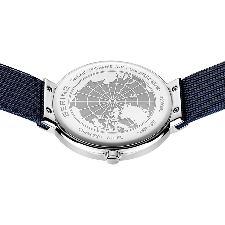 Bering Unisex-Uhr mit blauem Zifferblatt – 14539-307