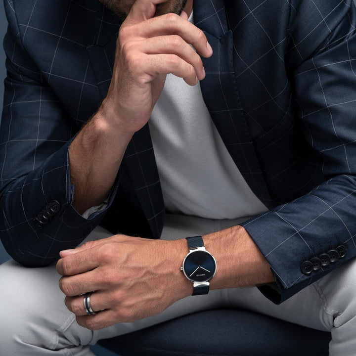 Bering Unisex-Uhr mit blauem Zifferblatt – 14539-307
