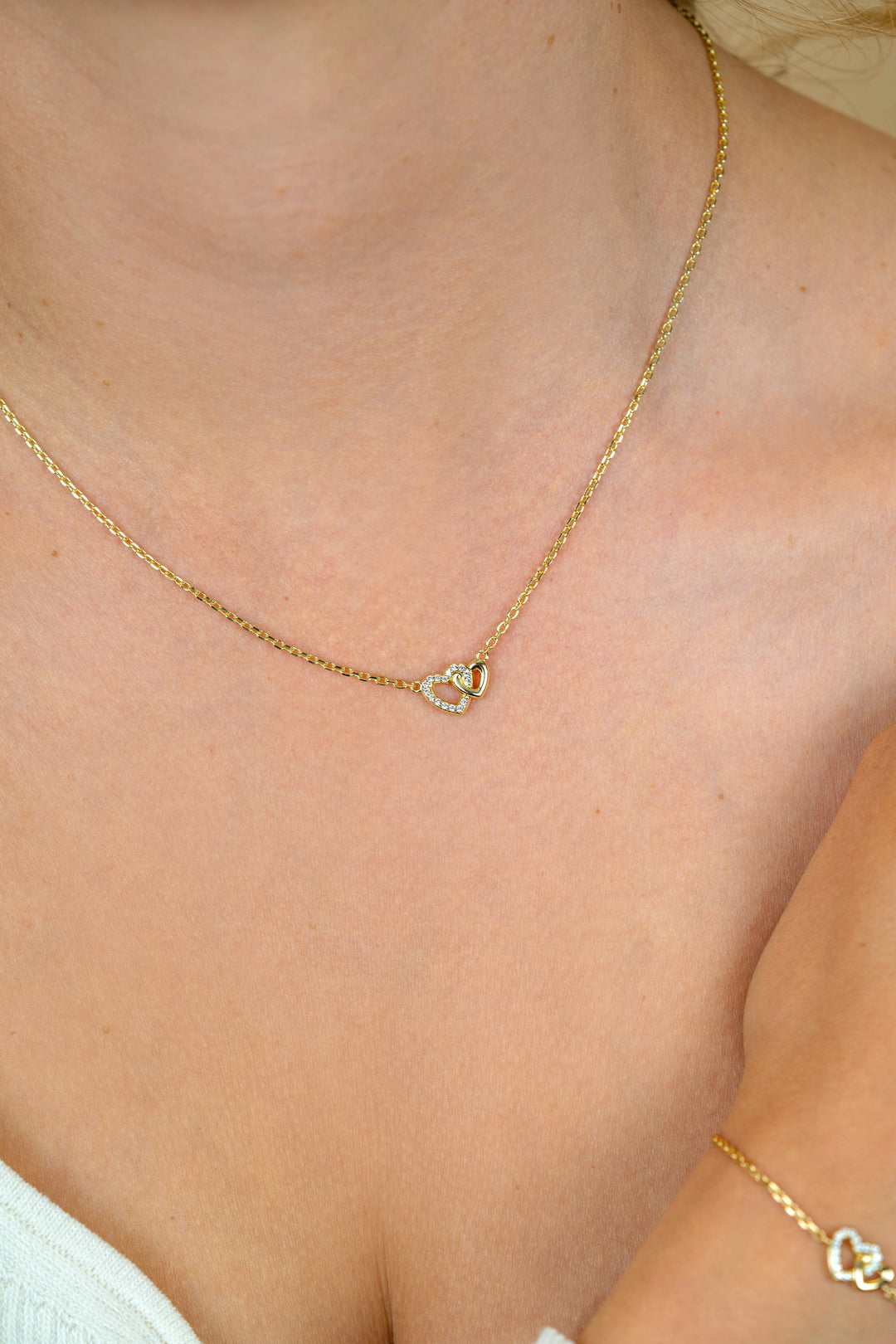 ZINZI gold plated zilveren ketting (42-45cm) ZIC2493Y