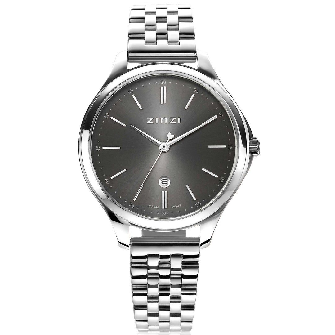 Zinzi Silberfarbene Uhr aus Stahl Ziw1024