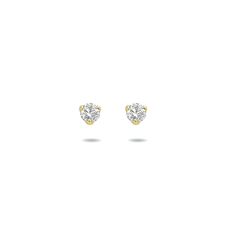 Ohrstecker Zirkonia 14K Gelbgold