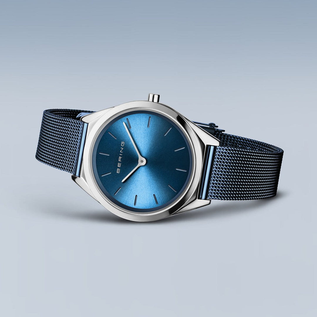 Bering Unisex-Uhr mit blauem Zifferblatt – 17031-307