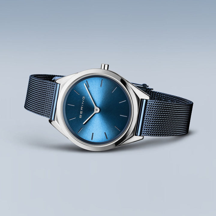 Bering Unisex-Uhr mit blauem Zifferblatt – 17031-307
