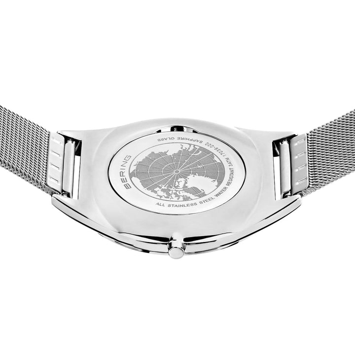 Bering Unisex-Uhr mit silbernem Zifferblatt – 17039-000 