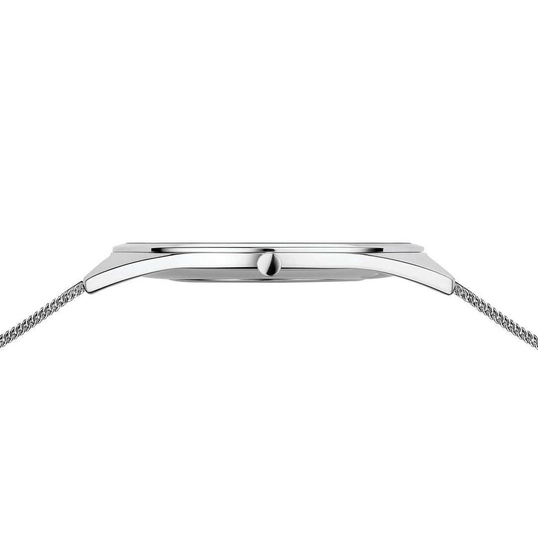 Bering Unisex-Uhr mit silbernem Zifferblatt – 17039-000 