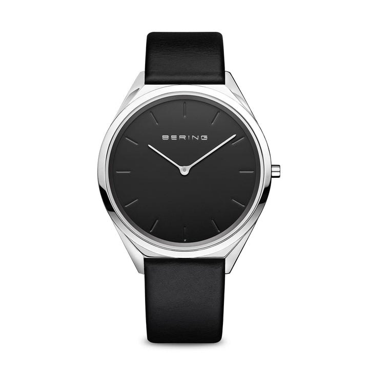 Bering Unisex-Uhr mit schwarzem Zifferblatt – 17039-402