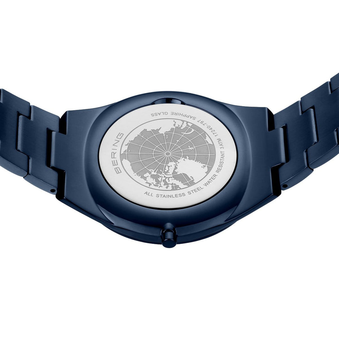 Bering Herrenuhr mit blauem Zifferblatt – 17240-797