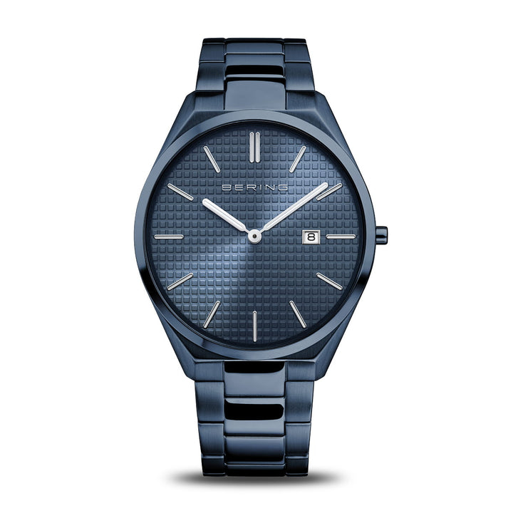 Bering Herrenuhr mit blauem Zifferblatt – 17240-797
