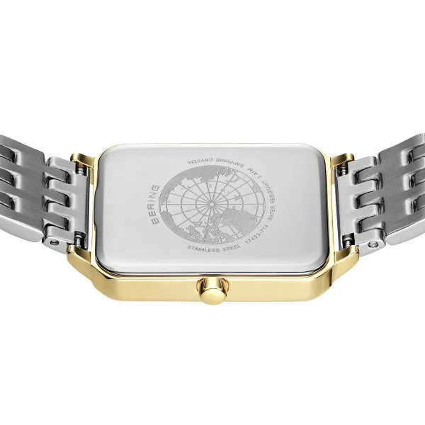 bering dames horloge witte wijzerplaat - 117423-714